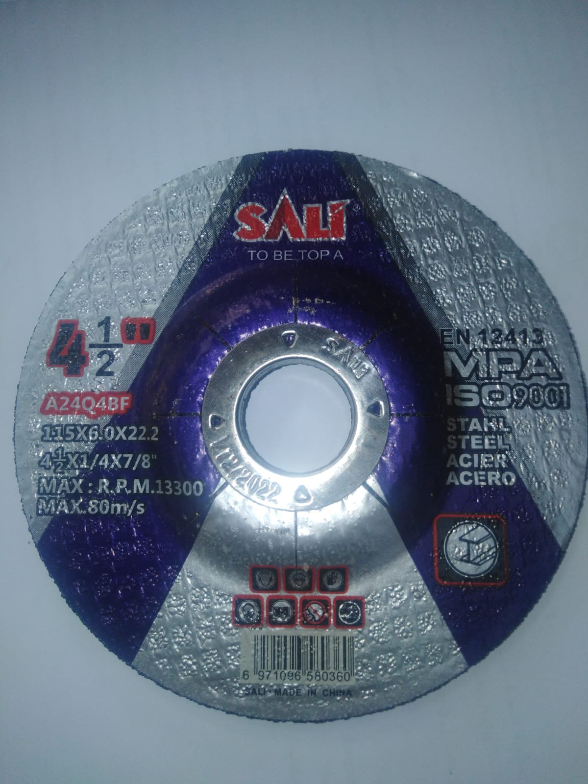 صورة metal grinding disc 4 -1/2 inch  sali brand