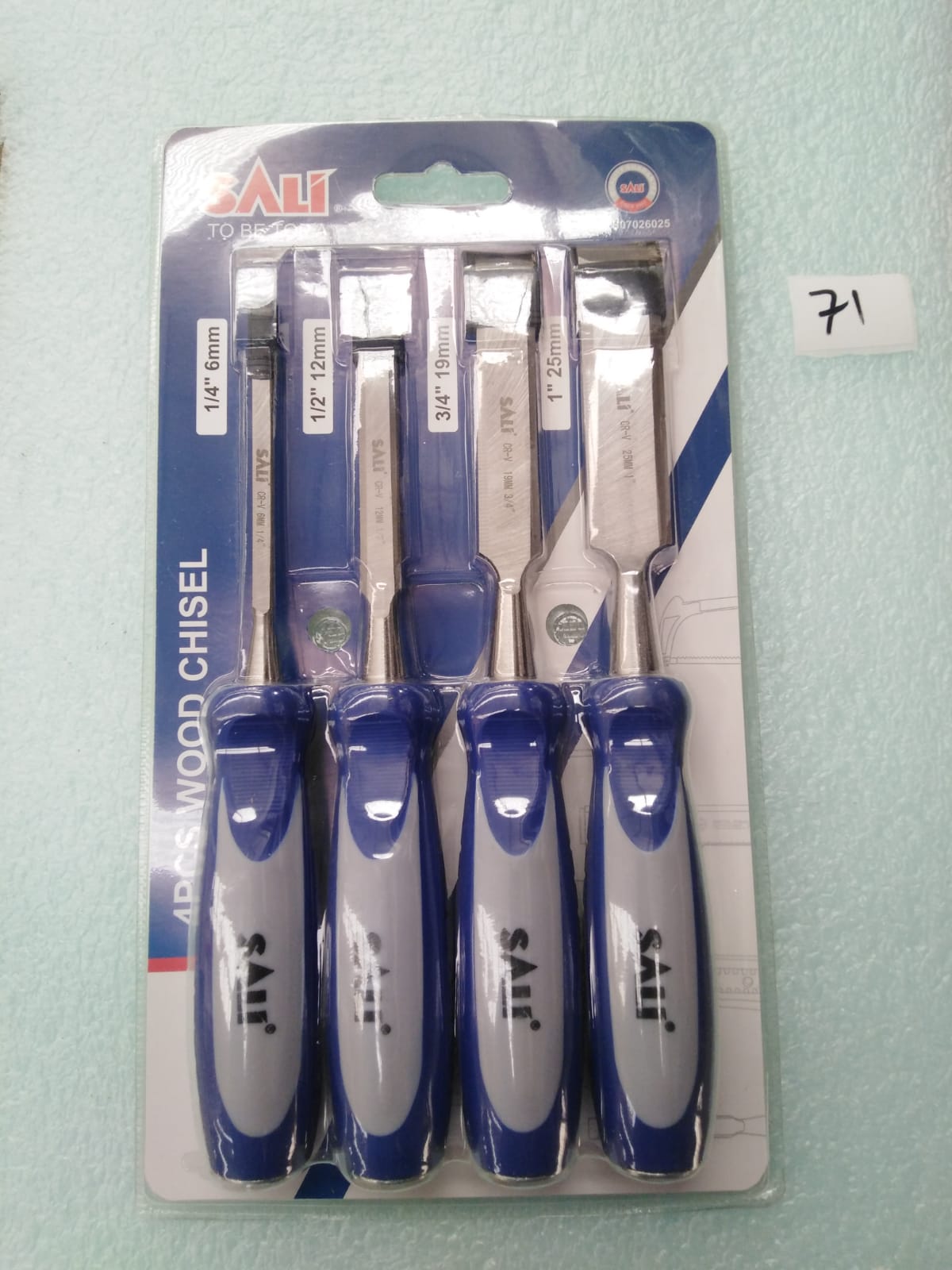 صورة WOOD CHISEL SET 4PCS (6.12.19.25)SALI (71)0