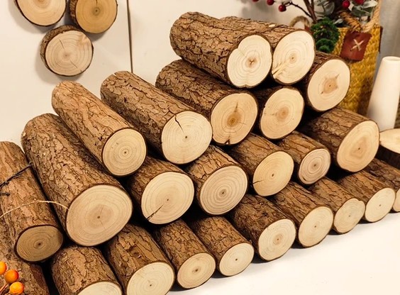 صورة حواجز خشبية على شكل سلم