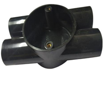 صورة مربع كهرباء 25 مم تقاطع 4 طرق شكل H -  الكيس  - 12 قطعه