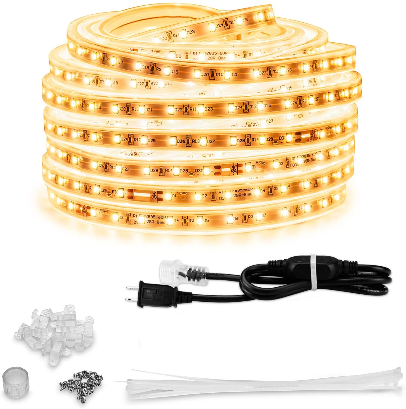 صورة rope light led (red ) - حبل اضاءة باللون الاحمر 50متر - البيع بالمتر