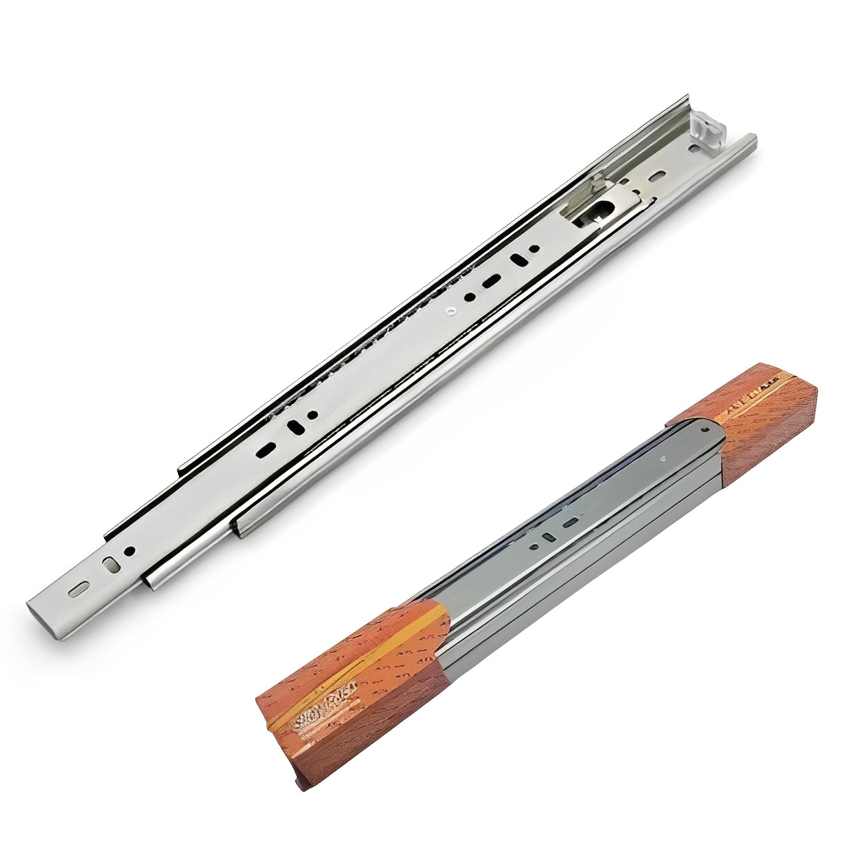 صورة شريحة درج فضية 14" 35سم - DRAWER SLIDE SILVER