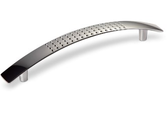 صورة يد درج او دولاب فضية كلاسيك - furniture handle dot gp 6053 
