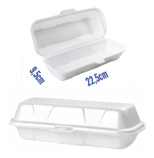 صورة علبة فل مستطيلة هوت دوج (180*92*52) 