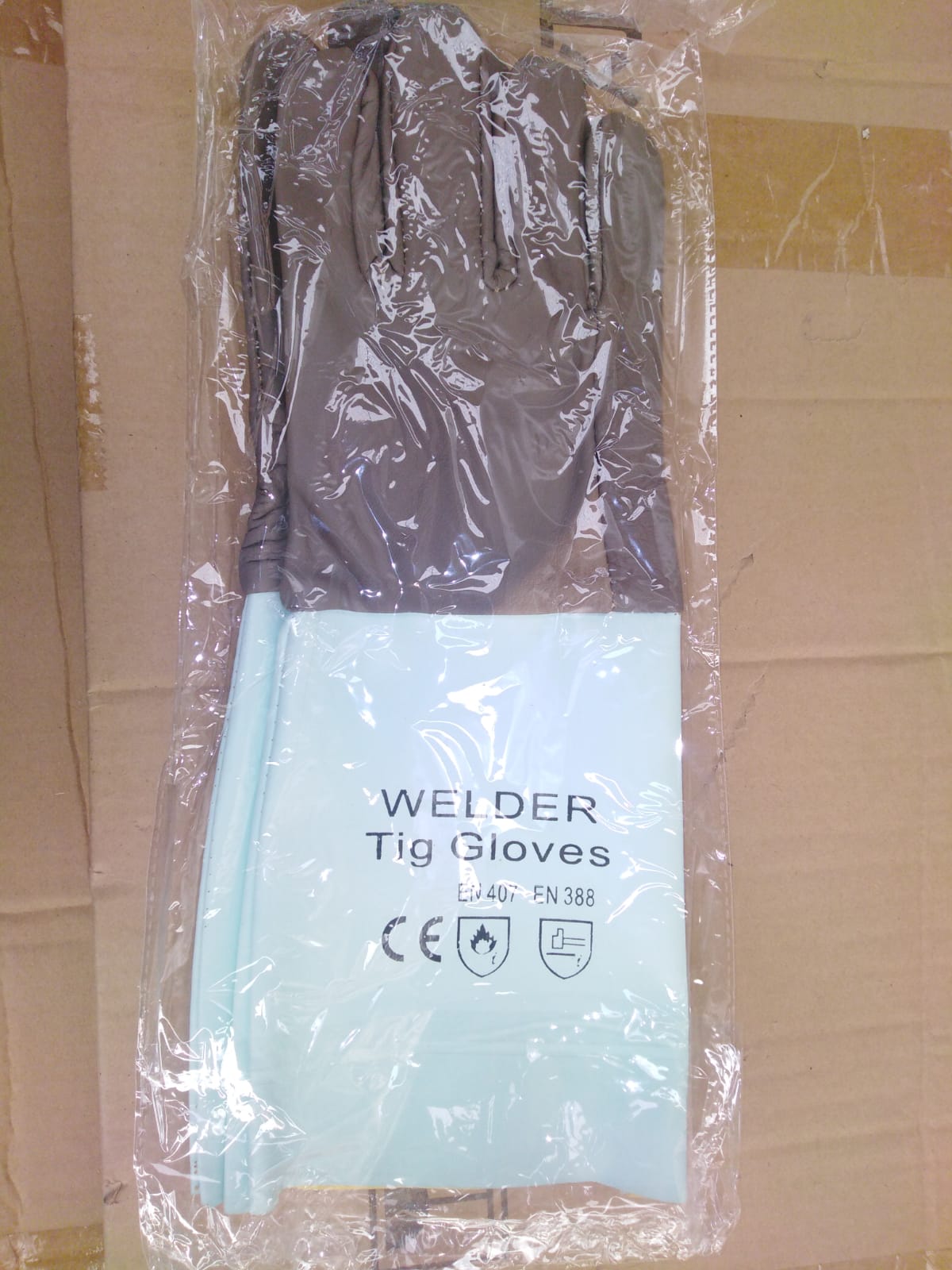 صورة GLOVES TIG WELDER GREY BLACK (5)GAMALI قفاز جلد