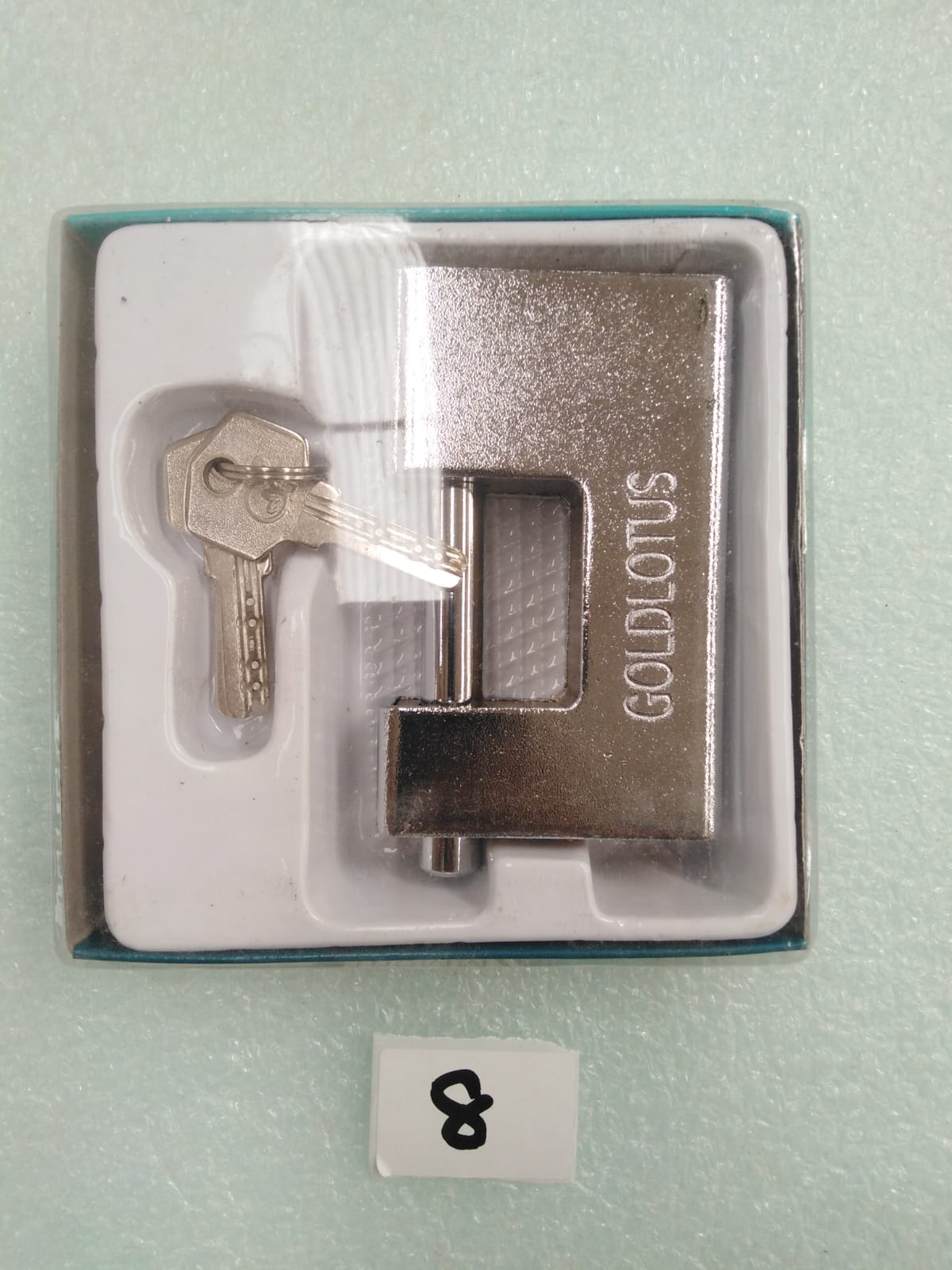 صورة PAD LOCK ARMOUR -100 MM CHROME (8) GAMALI/قفل للبوابات الكبيره