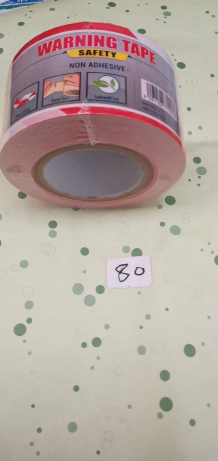 صورة تيب التحذير احمر * ابيض  7مم * 500  يارد  فيرا   79