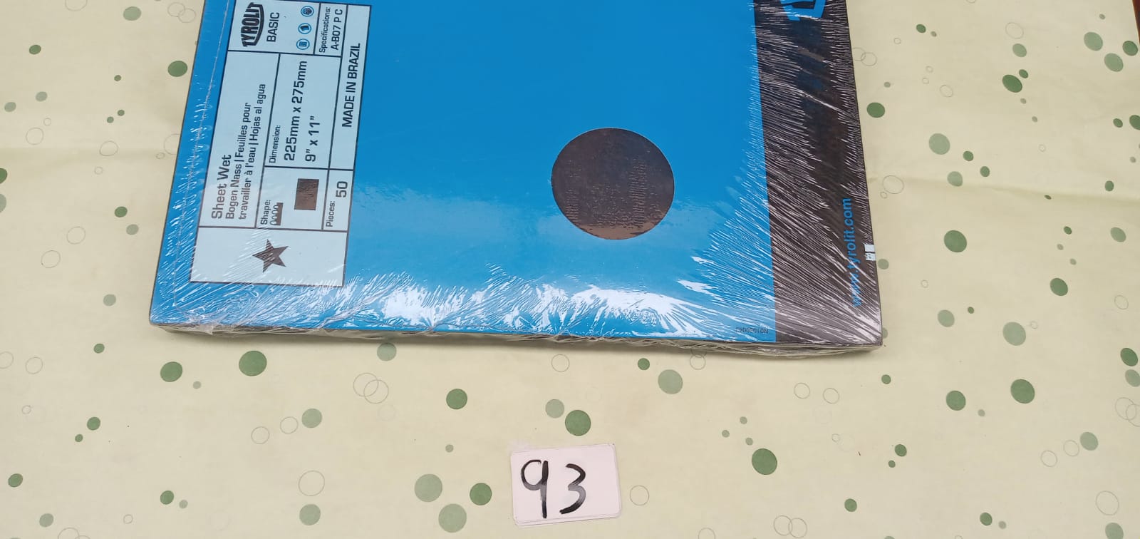 صورة ورق سنفره اسود A 220   برازيللي  93