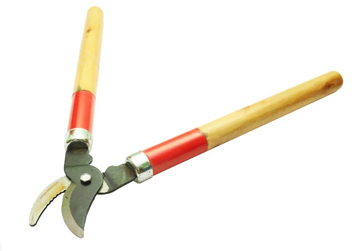 صورة مقص قاطع اشجار بيد خشبية مقاس 18"