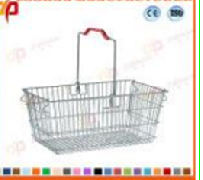 صورة سلة التسوق المحمولة للسوبر ماركت  من الأسلاك المعدنية
