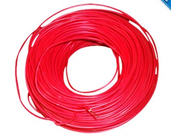 صورة لفه واير كهرباء 2.5 مم  بي في سي مفرد  احمر سعودي 100 يارد  2