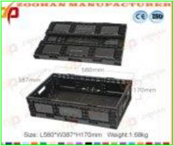 صورة سلة دوران بلاستيكية قابلة للطي للفواكه والخضروات