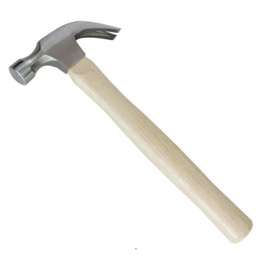 صورة شاكوش مخلبى ذو كماشة مسامير بيد خشبية وزن 500جرام - claw hammer wood 500g