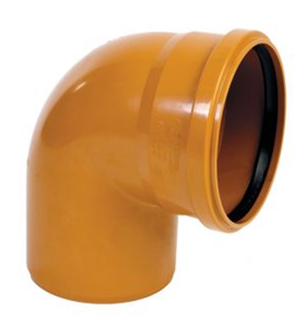 صورة  كوع 4 انش صرف احمر بي في سي + ربر