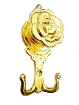 صورة علاقة ستائر انتيكا لون ذهبى