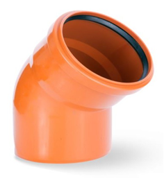 صورة كوع 4 انش صرف احمر مفتوح بي في سي  + ربر